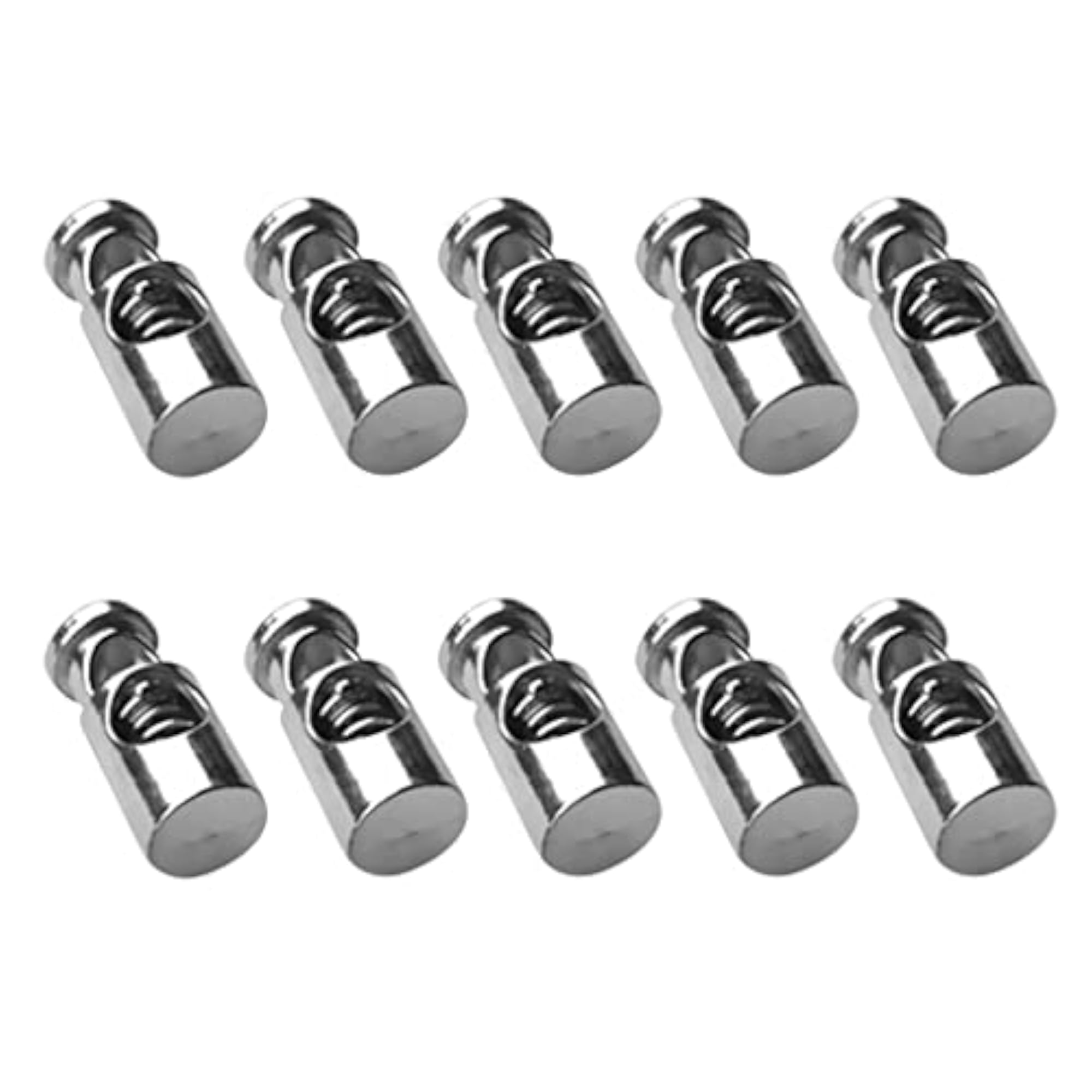 Metal Barrel String Cord Locks, 20 Pieces